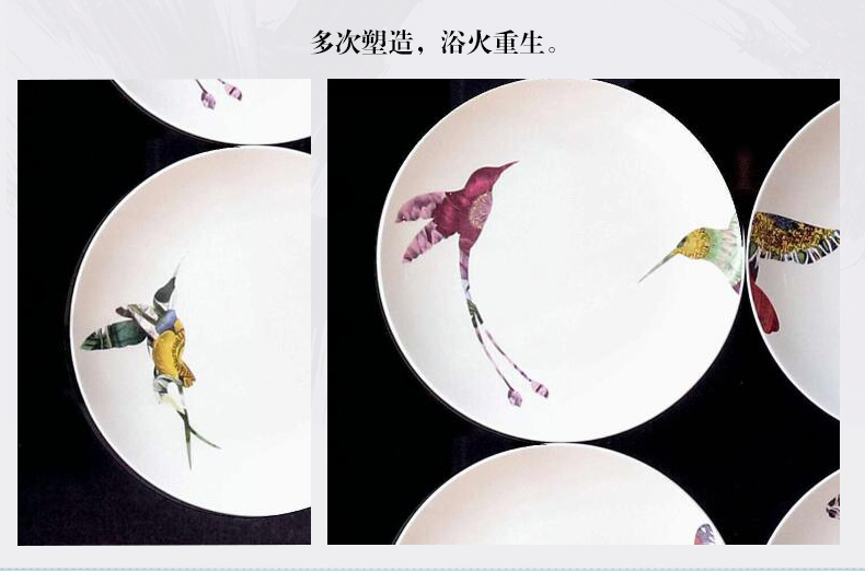 設(shè)計(jì)師樣板間實(shí)物盤子畫 現(xiàn)代輕奢餐廳玄關(guān)立體掛畫 錦瓷