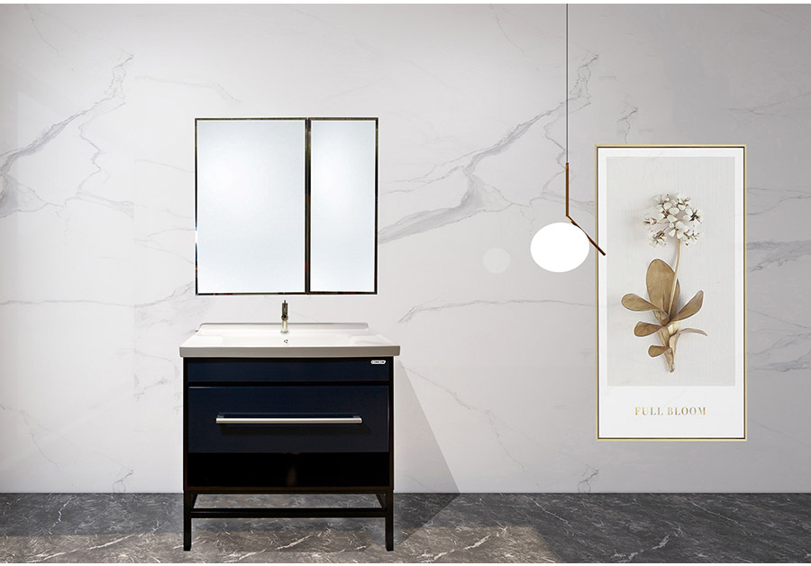 落地式陶瓷浴室柜,現(xiàn)代簡約實木浴室柜,GOHGOH浴室柜