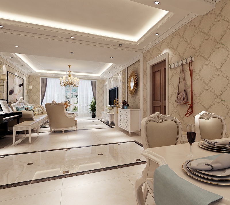 遼陽(yáng)簡(jiǎn)歐式裝修效果案例賞析